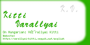 kitti varallyai business card